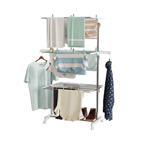 Tier clothes airer indoor - 4,