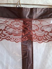 Magnetic Fly Screen ~ Door Curtain with Lace Trim ~ 80cm x 190cm