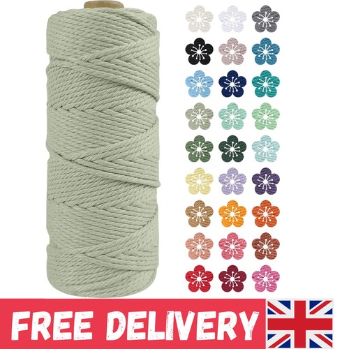 Macrame cord 2mm 100m - 100m,, thick