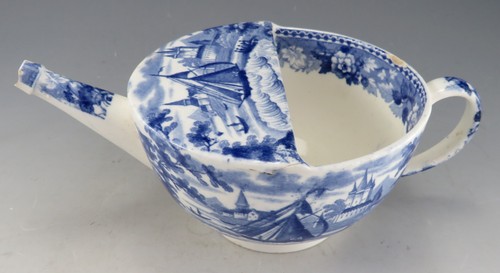 Antique pottery pearlware blue - antique,