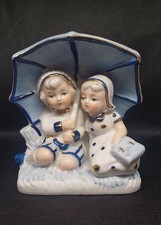 vintage Delft Blue White Gold