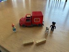 Vintage Bluebird Toys Oh Penny Post Office Postman Van Set Partially Complete