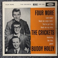 The Crickets featuring Buddy Holly – Four More  7in Vinyl Record