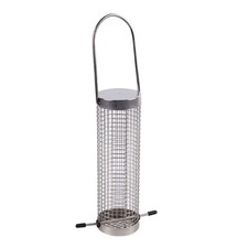 Wild Bird Cage Feeder Outdoor Hanging Garden Port Contain Foraging Toy