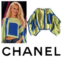 Chanel Vintage 2000 Blue Word