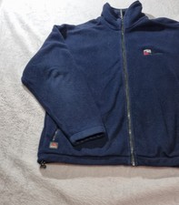 Sprayway Men;s Vintage  blue Full Zip Windbloc Polartec Fleece Jacket, M