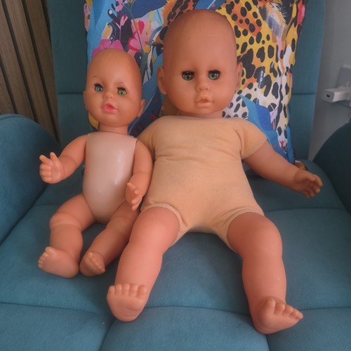 Two vintage baby dolls - vintage, soft