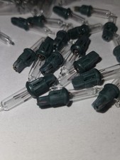 Spare Christmas Tree Clear Bulbs 230v-240v- 0.12w/-2v- 0.06A- Pack of 10 UK