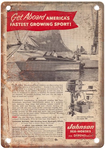 Vintage johnson seahorse - ad,