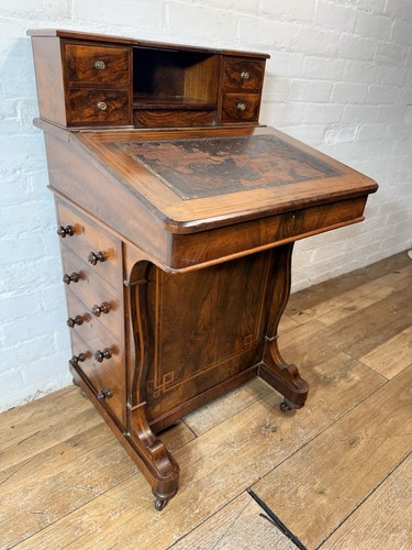 Victorian mahogany davenport - victorian,