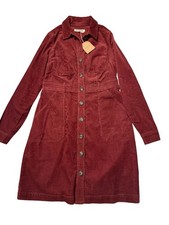 Boden ‘Amanda’ Cord Short Dress Size 10R New with Tags, Chestnut, RRP £99