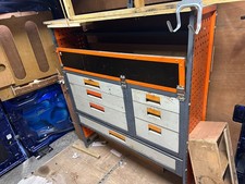 FORD TRANSIT 350 MK8 HUBB SYSTEM VAN TOOLBOX ORGANISER SHELF DRAWS UNIT