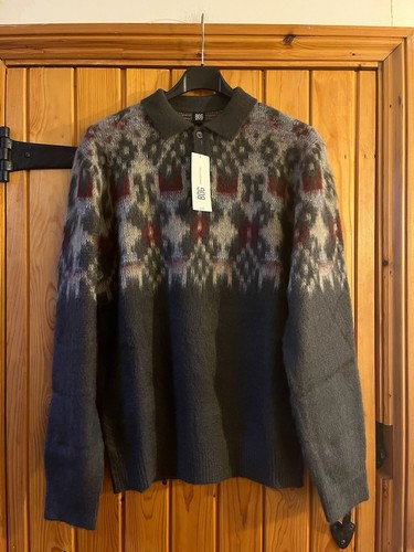 Fairisle knit polo jumper - fairisle,