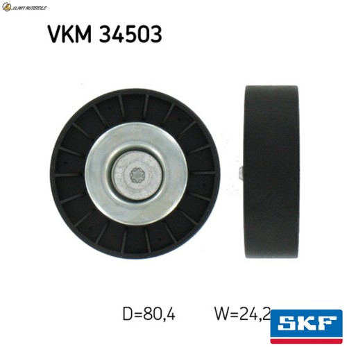 Idler guide pulley ribbed - idler, v-ribbed