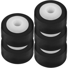  5 Pcs Bearing Guide Wheel Rubber Roller Small Pinch for Tape Deck