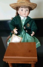 Alberon Porcelain  Doll  Roxanne Desk & Chair Plus Certificate 121 / 7500 ed