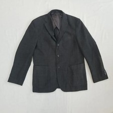 Mens Elbow Patch Jacket Conbipel Blazer Grey Lined Pockets Single Breast Size 52