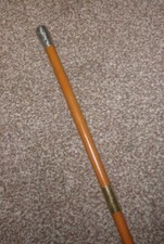 Antique Chased Silver Topped Swagger Stick / Show Cane