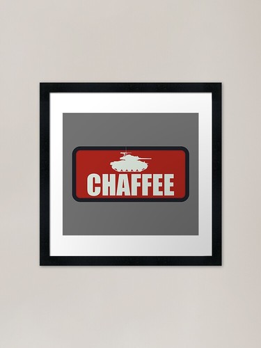 Ww2 m24 chaffee tank - chaffee, framed