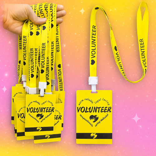Pack volunteer lanyards - volunteer,