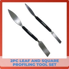 2 Leaf & Square Profiling Tool Bricklayers Builders Brickies Art Craft Filling 