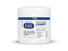E45 Cream 125g – Moisturiser for Dry, Sensitive Skin, Eczema & Itchy Skin