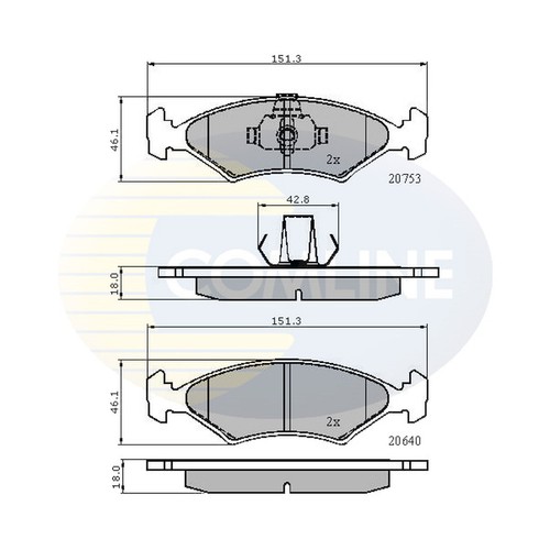 Brake pads set for - pads,