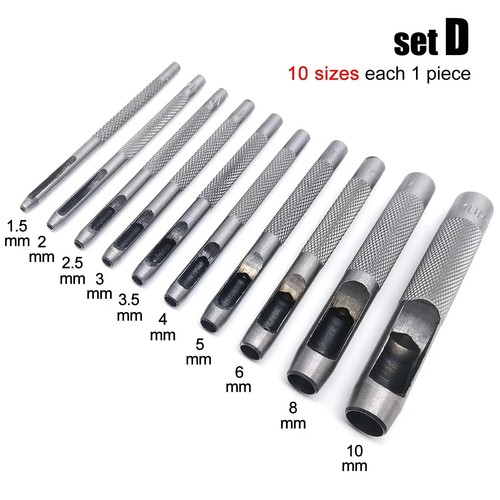 Round hollow hole punch tool - round,