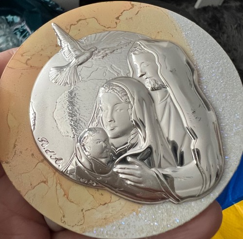 Holy family silver plated - holy,