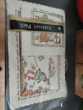 Vintage Paper Table Place Setting X8