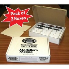 **Pack of 3** OO Gauge Model Railway Storage Warley Stock Box by Modellers Mecca