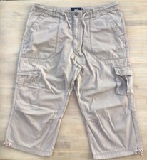 Crew clothing three-quarter cargo trousers, Waist 38 Ins