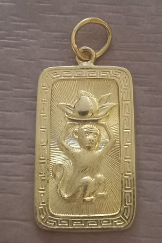 24ct gold solid pendant 69 - 24ct,