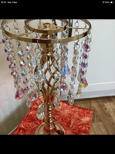 Table centre piece crystals - centre,