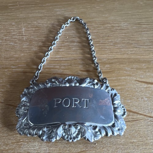 Silver plate port - plate,