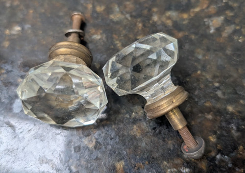 Antique vintage clear glass - clear,