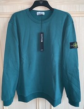 Men’s Green Stone Island Sweatshirt Jumper Cardigan Size  Small