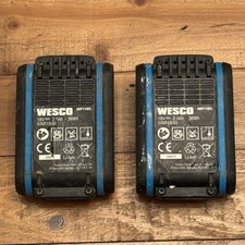 2x Wesco 18v Li-ion 2.0Ah
