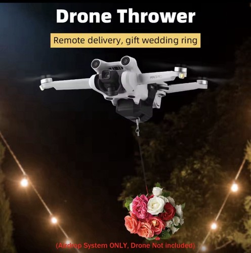 Drone airdrop thrower system - airdrop,