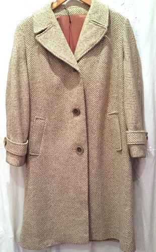 Vintage wool blend herringbone - wool,