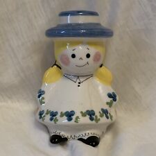 Vintage Quadrifoglio Florence 5 Inch Ceramic Young Girl Toothbrush Holder