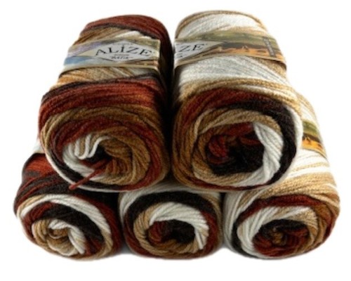 Rainbow wool pack - 5, x