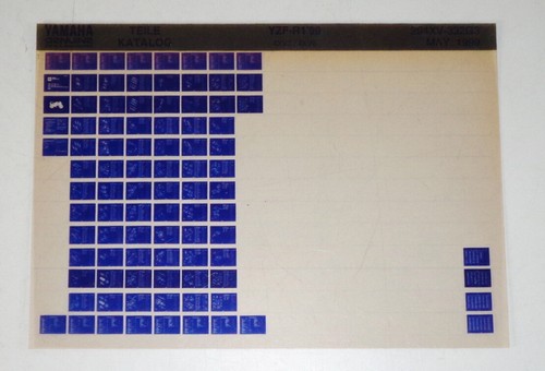 Microfich parts catalogue - parts,