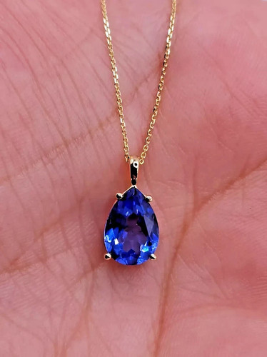 Pear cut tanzanite - pear,