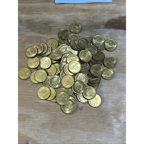 Vintage brass parking token - vintage,