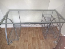 Glass Topped Desk 150cm X 75cm