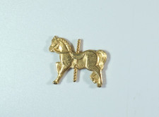 Carousel Horse Gold Tone
