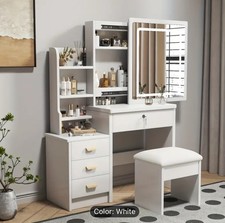 Makeup Vanity Desk White