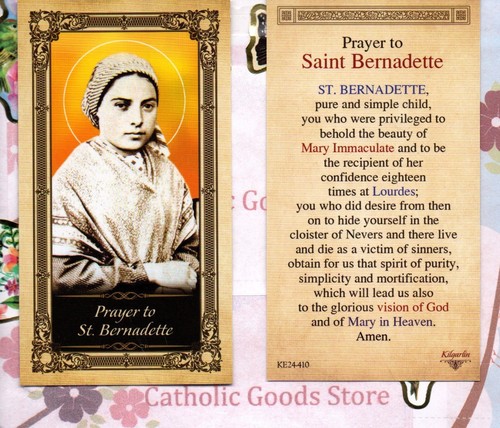Bernadette prayer to - +,
