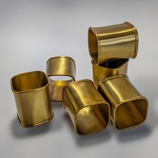 Brushed brass look Napkin Ring